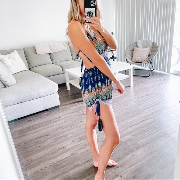 BOHO Printed Romper - Picture 11 of 12